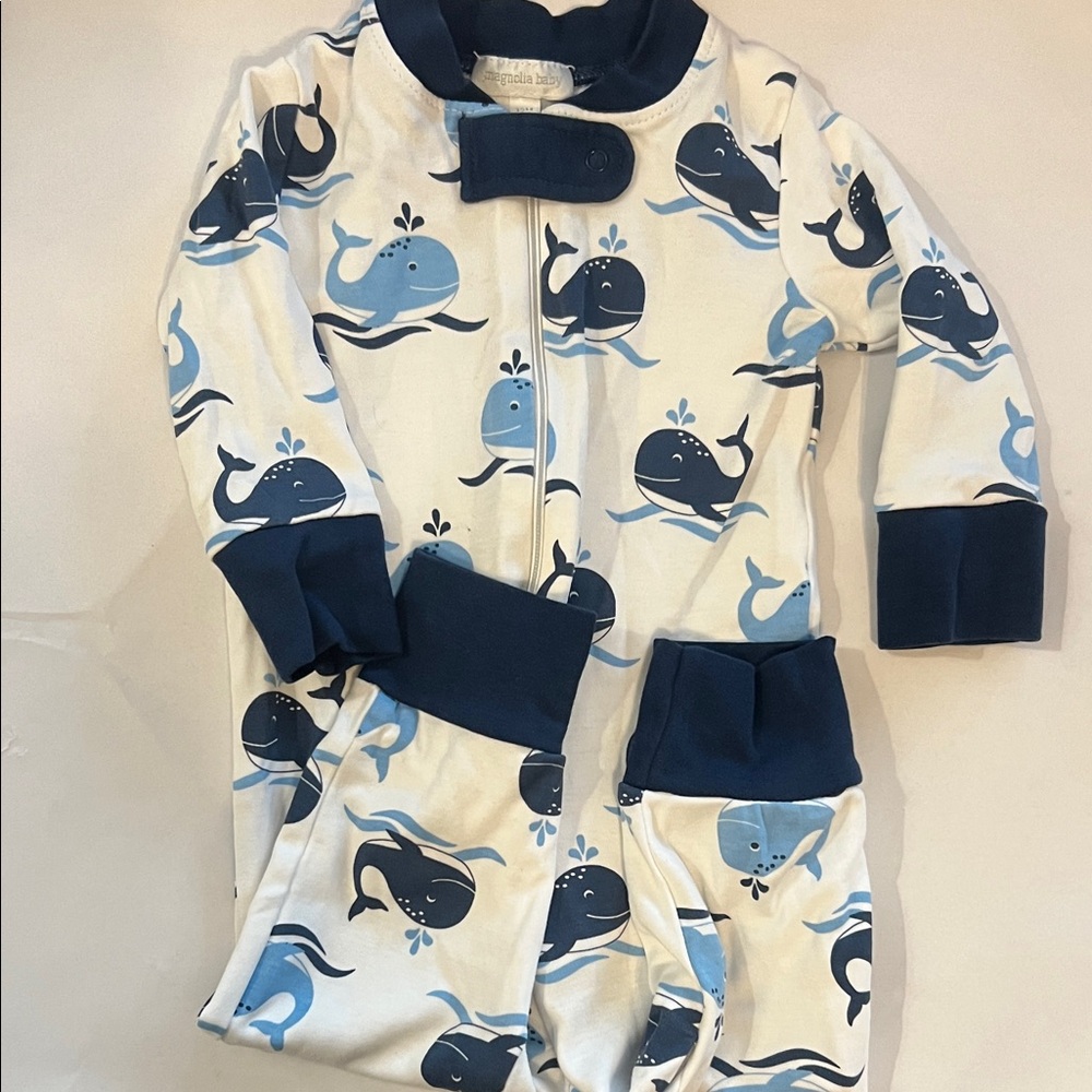 Magnolia Baby Navy and White Ensemble